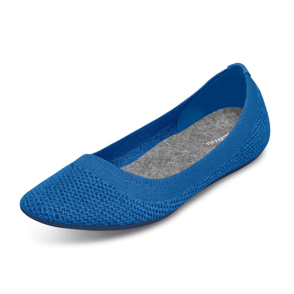 Allbirds Women's Flats Blue - Tree Breezers - 42697CGUF